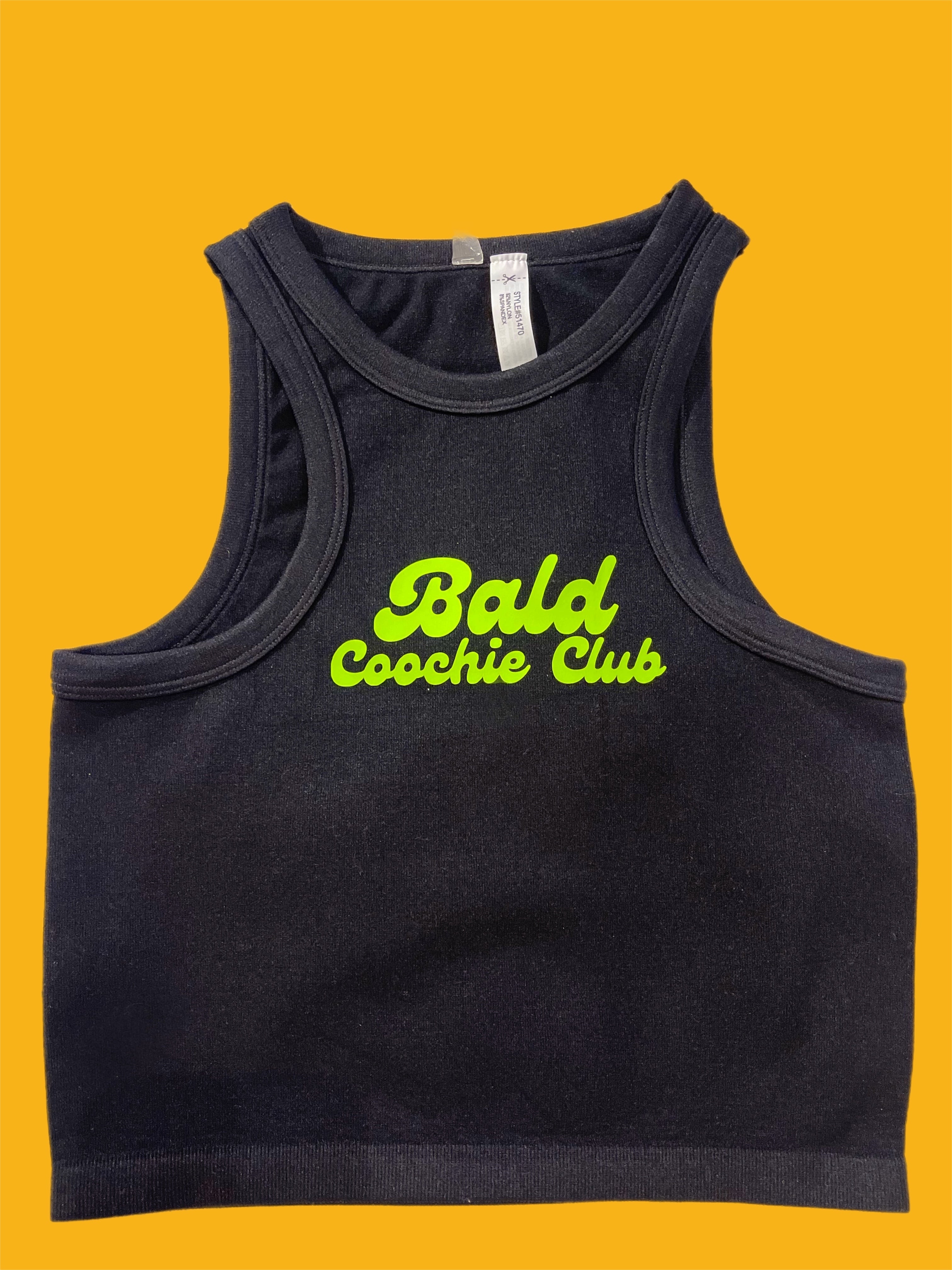 Bald Coochie Club Cropped Fitness Tank